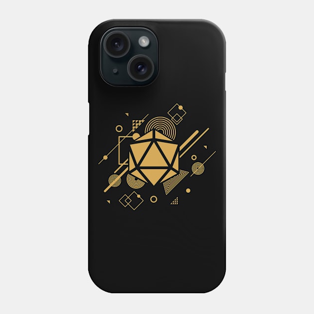 Funky D20 Dice TRPG Tabletop RPG Gaming Addict Phone Case by dungeonarmory