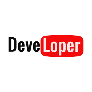 Developer Funny Sticker YouTube T-Shirt