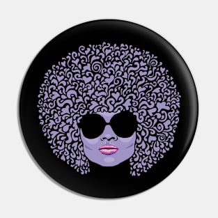 Afro Girl Pin