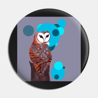 Bubbly Barn Owl Pin