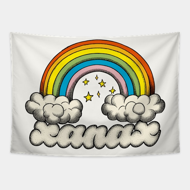 Xanax Rainbow Tapestry by DankFutura