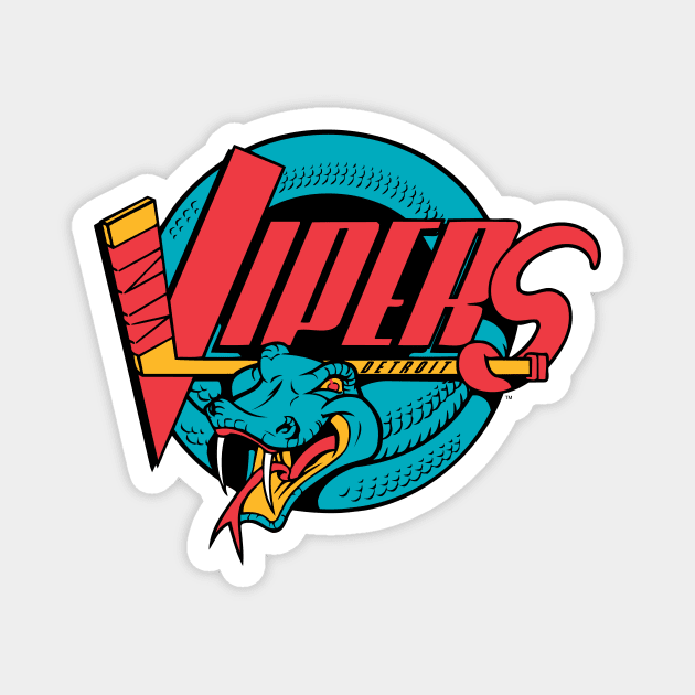 Detroit Vipers Magnet by HeyBeardMon