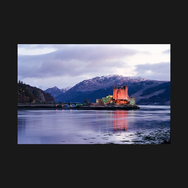 Eilean Donan castle in winter by goldyart