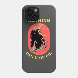 Skater Skating Skateboard Skateboarding Grim Reaper Phone Case