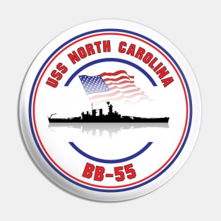 USS North Carolina BB-55 Pin