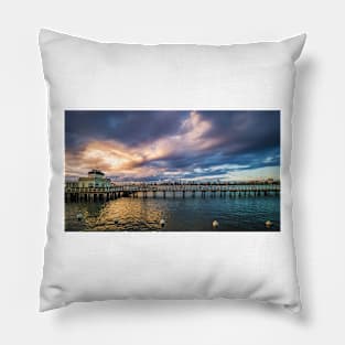 St Kilda Pier Cloud Burst Pillow