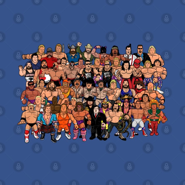 1991 wrestling roster by jasonwulf