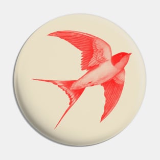 Barn Swallow red Pin