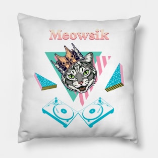 Retro Meowsik-Cat and Music lovers- Pillow