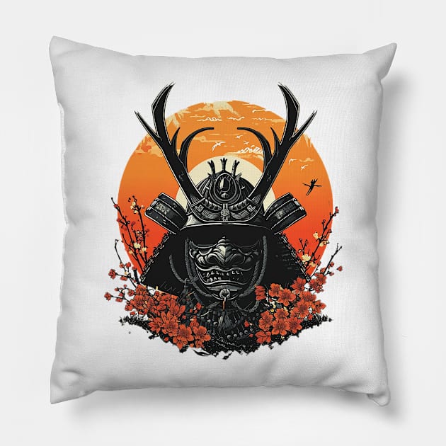 samurai Pillow by Ninja banana