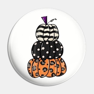 Stacked Pumpkin Distressed Pin