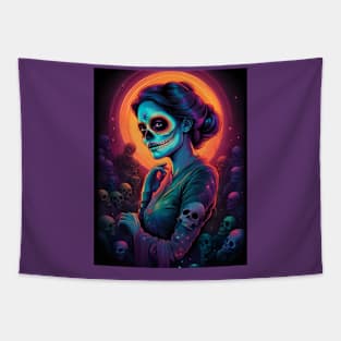 Catrina Dia De Los Muertos Tapestry