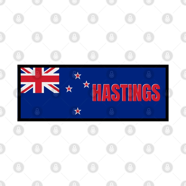 Hastings City in New Zealand Flag by aybe7elf