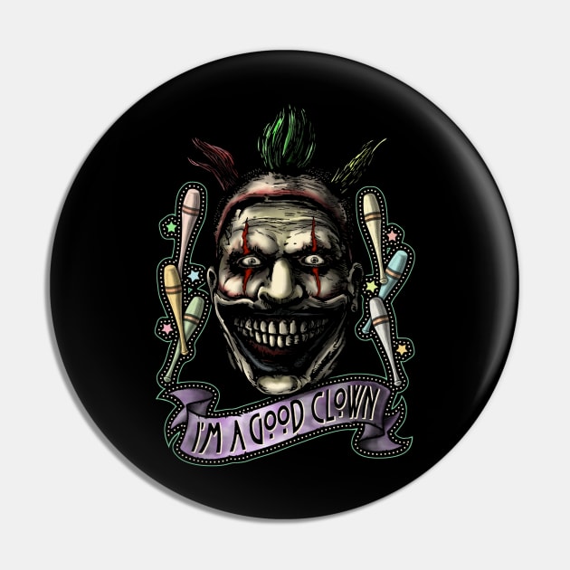 TWISTY THE CLOWN Pin by HELLJESTER