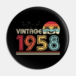 Vintage 1958 Limited Edition 63rd Birthday Gift 63 Years Old Pin