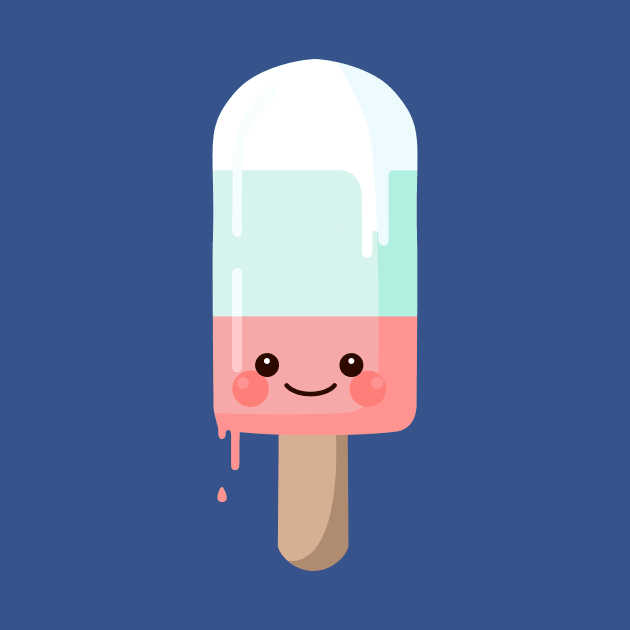 Kawaii melting popsicle by EuGeniaArt