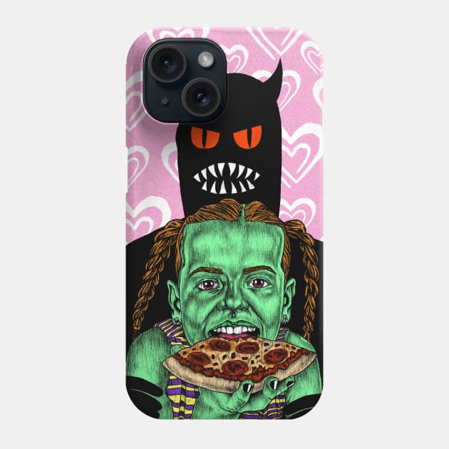 PIZZA LOVE Phone Case by OLIVER HASSELL