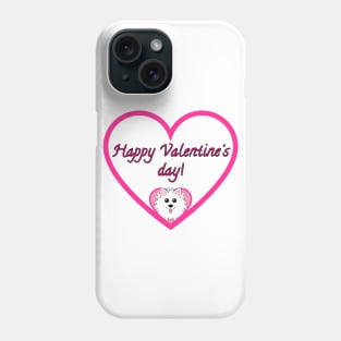 Happy Valentines Day Pink Heart Phone Case