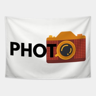 Camera retro photography lovers vintage Tapestry