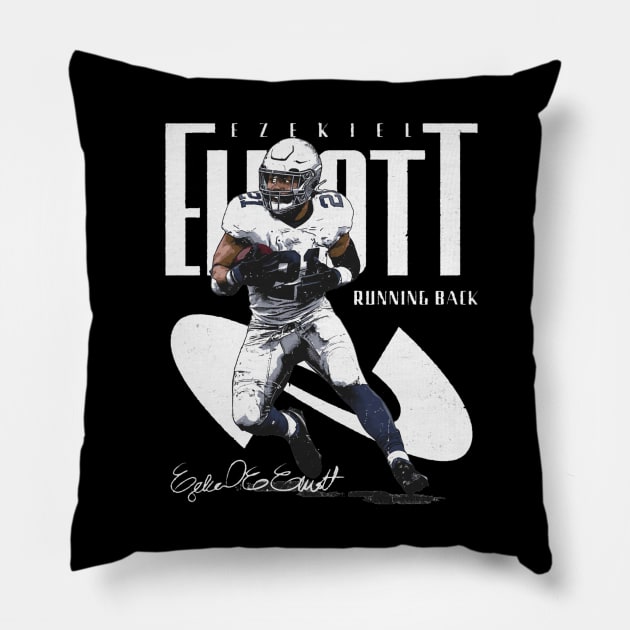 Ezekiel Elliott Dallas Name Position Pillow by MASTER_SHAOLIN