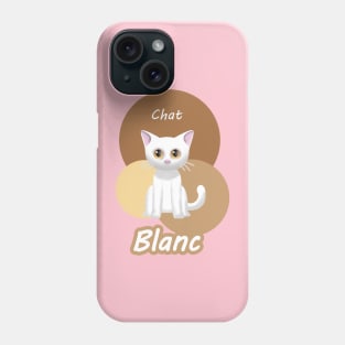 Colorful Chat Blanc Phone Case