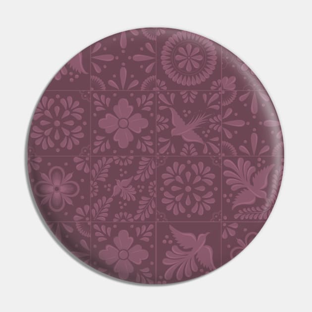 Lilac Talavera Tile Pattern by Akbaly Pin by Akbaly