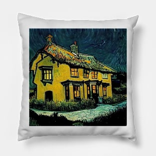 Starry Night Over Godric's Hollow Pillow