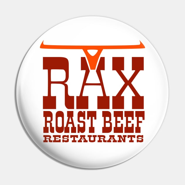 Rax Roast Beef Fast Food Vintage Restaurant Pin by carcinojen