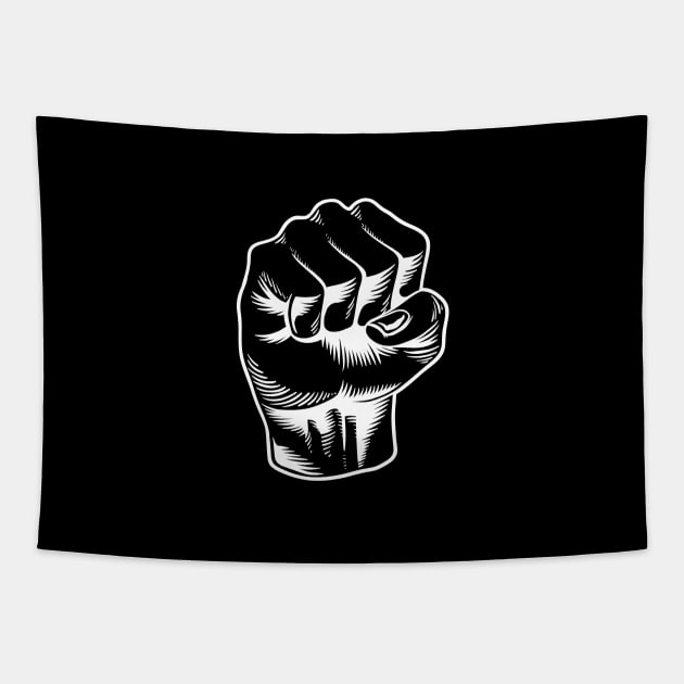 Power fist Tapestry by inspiringtee