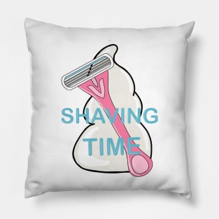 Shaving Time Pillow