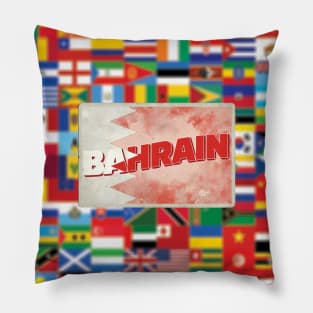 Bahrain Vintage style retro souvenir Pillow