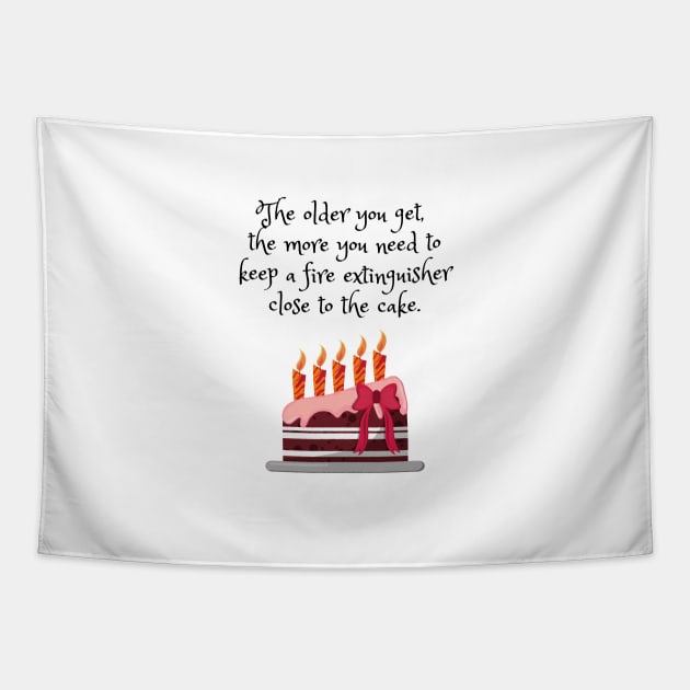 funny birthday quote Tapestry by Slick T's