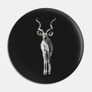 Greater Kudu Antelope Full Figure Pin