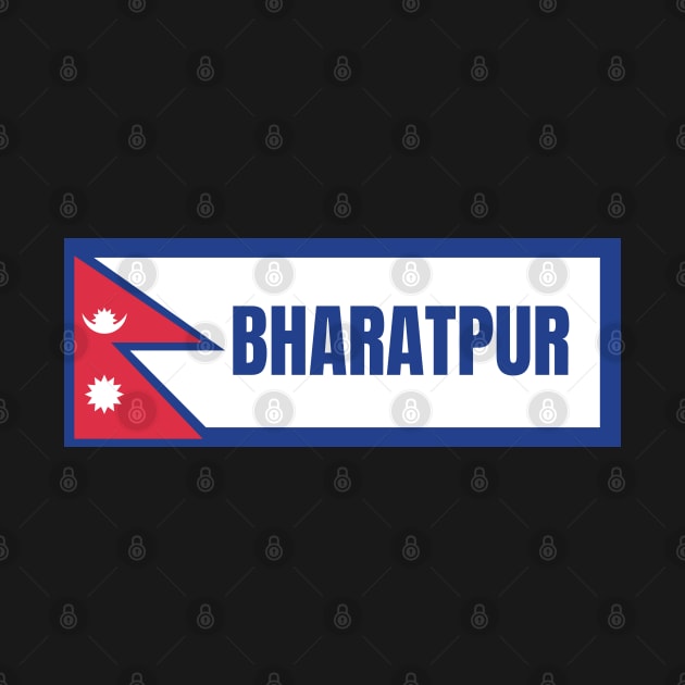 Bharatpur City with Nepal Flag by aybe7elf