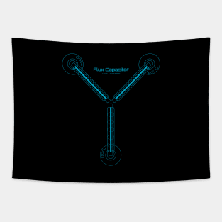 Flux Capacitor (Blue) Tapestry