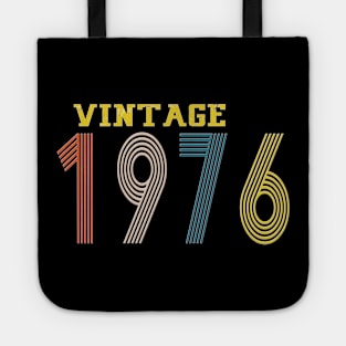 1976 vintage retro year Tote