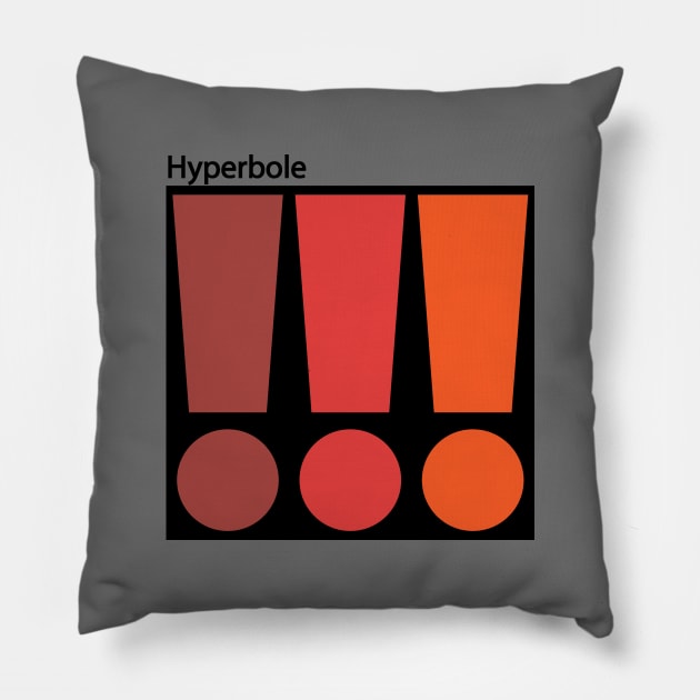 Hyperbole Pillow by triggerleo