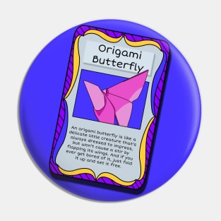 Origami Trading Card - Butterfly Pin