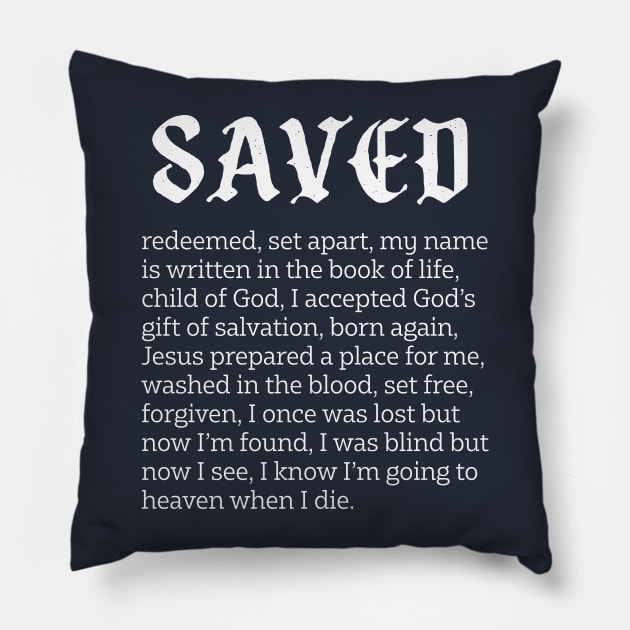 Saved Pillow by jeradsdesign