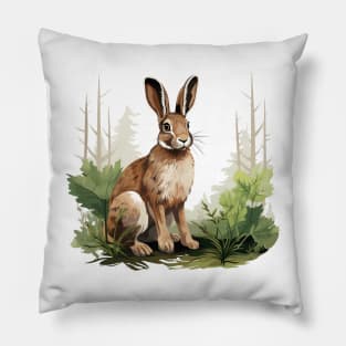 Wild Rabbit Pillow