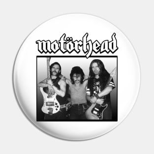 Motorhead White Black Pin