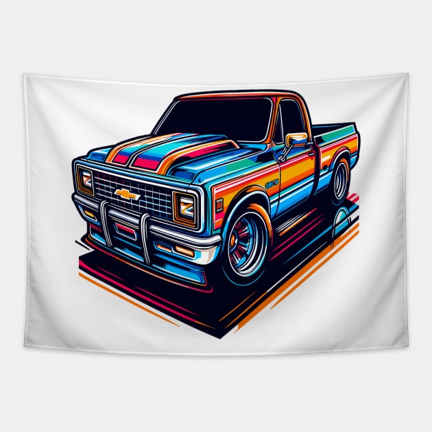 GMT truck Tapestry by Vehicles-Art