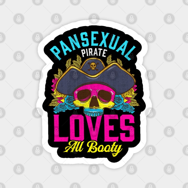 Pansexual Pirate Funny Halloween Trick or Treat Magnet by creative