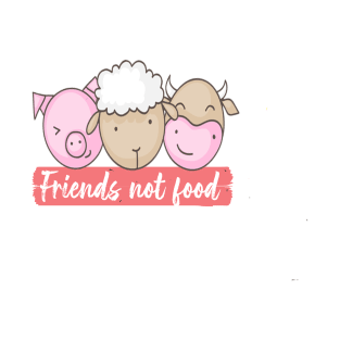 friends not food tshirt vegan T-Shirt