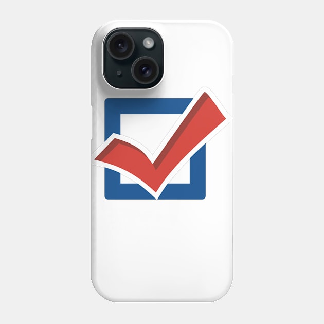 Vote Check Mark Phone Case by koolteas