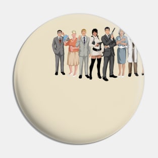 Minimal Archer Cast Pin