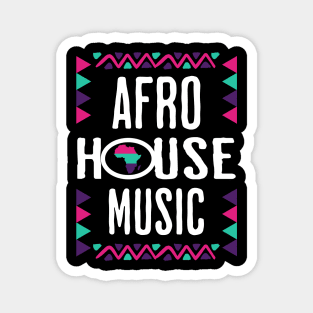 AFRO HOUSE - Continent Culture (white/pink/teal/purple) Magnet