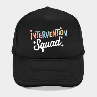 Intervention Teacher School Intervention Specialist Hat