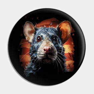 Patriotic Rat Pin