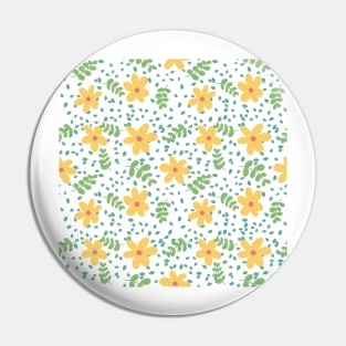 Yellow Flowers Pin